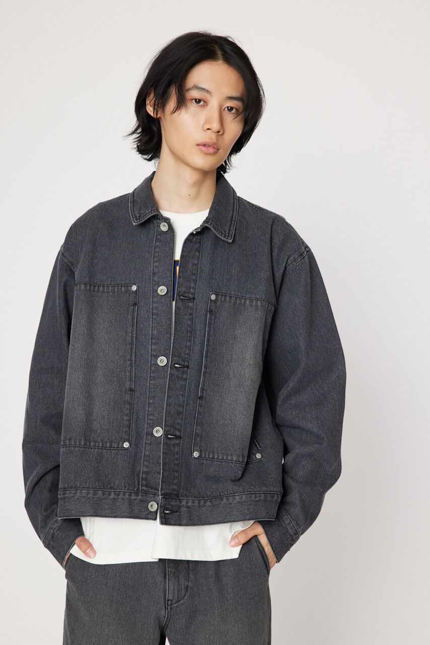 RODEO CROWNS「WORK DENIM ジャケット」|デニムジャケット|BLK