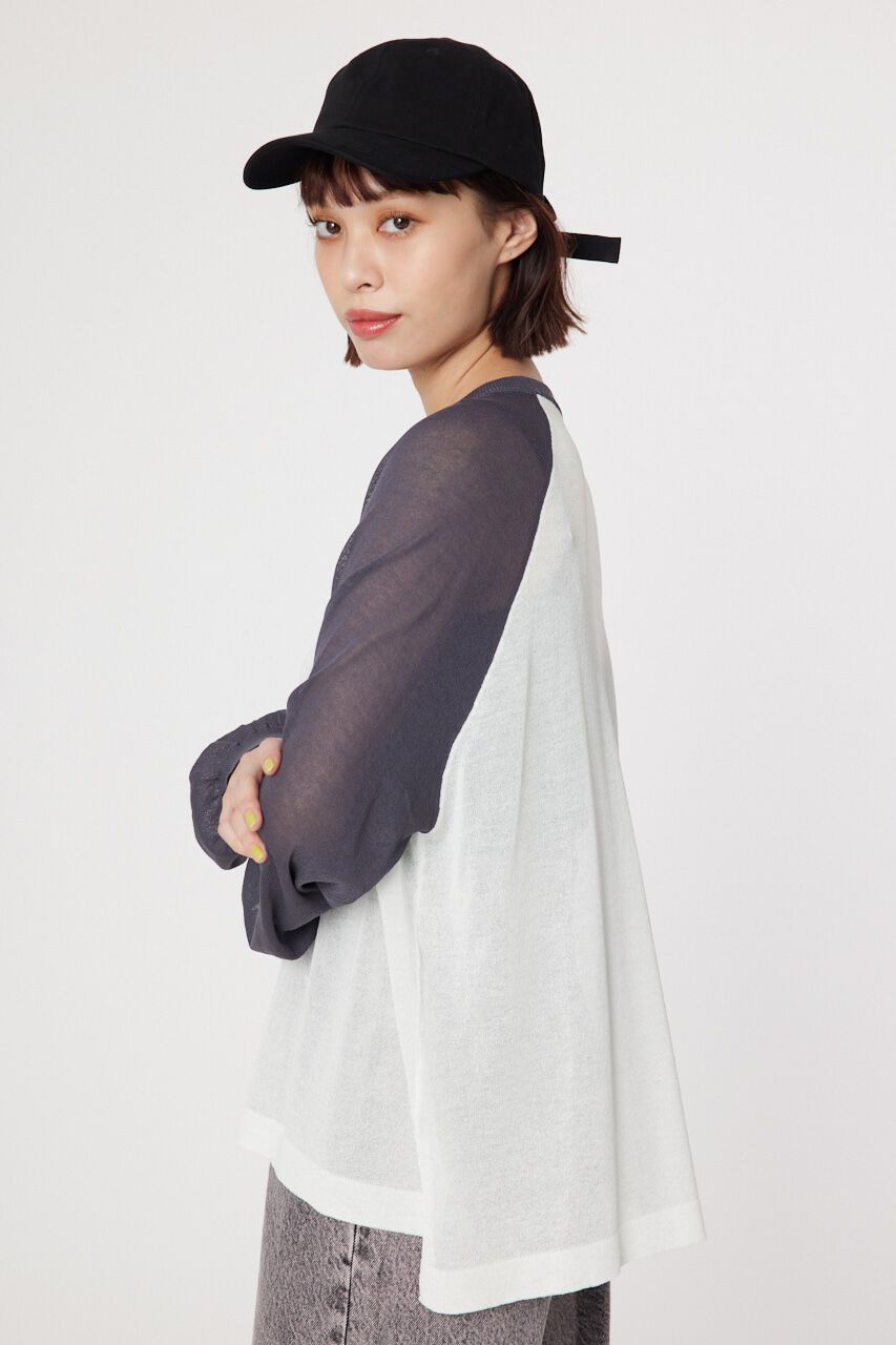 RODEO CROWNS「シアーラグランニットトップス」|ニット・セーター|