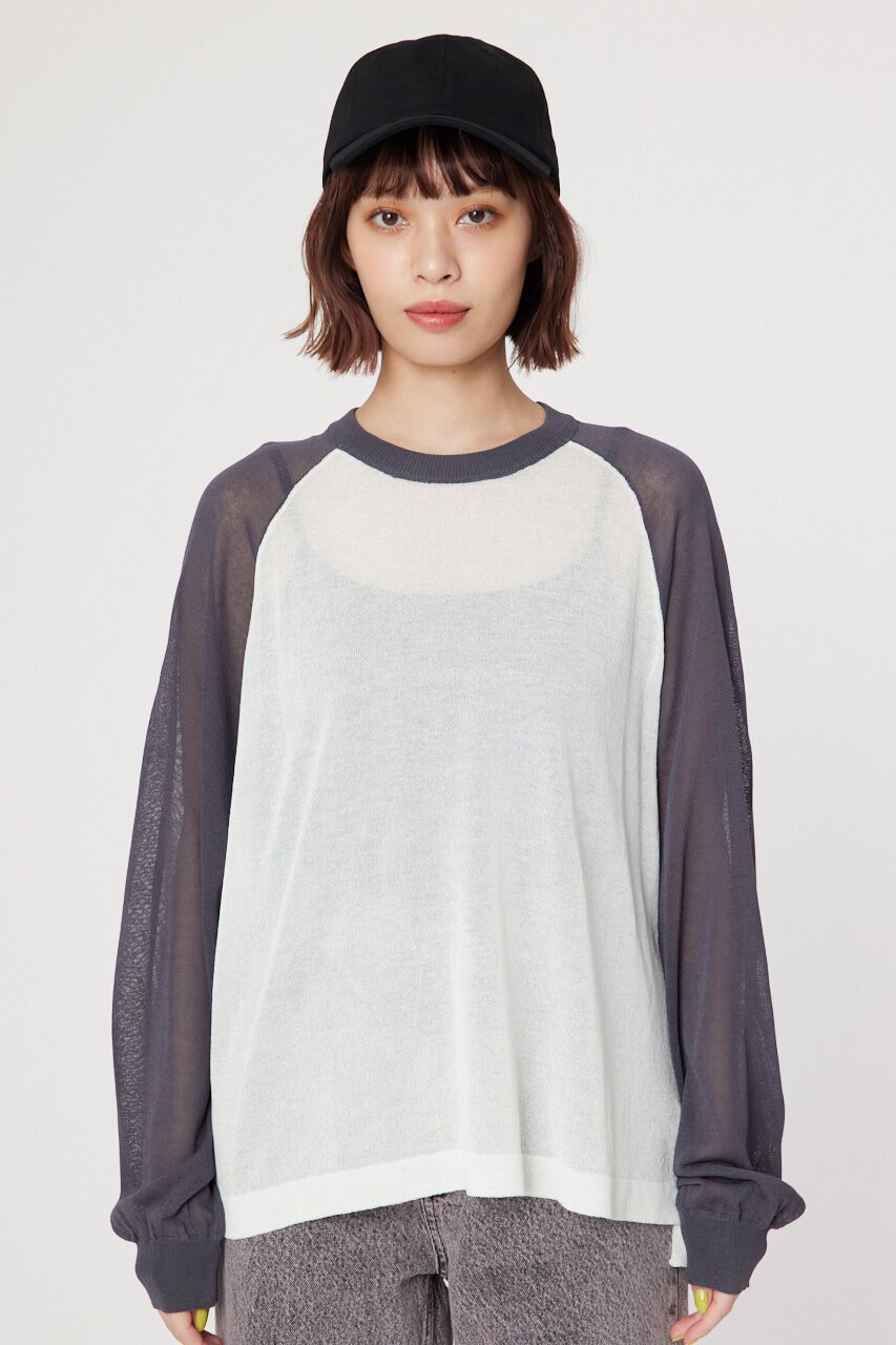 RODEO CROWNS「シアーラグランニットトップス」|ニット・セーター|