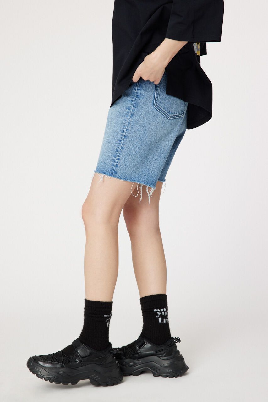 RODEO CROWNS「デニムバイカーショートパンツ」|デニム|