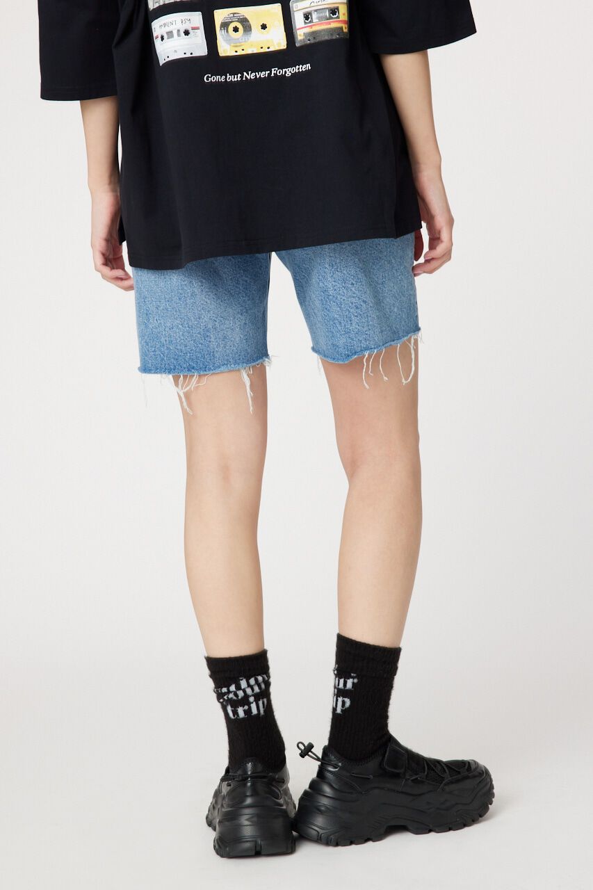 RODEO CROWNS「デニムバイカーショートパンツ」|デニム|