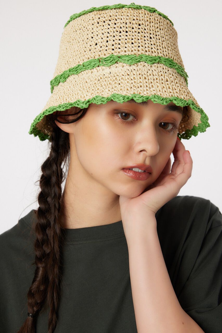 RODEO CROWNS「ペーパーフリルラインハット」|その他|