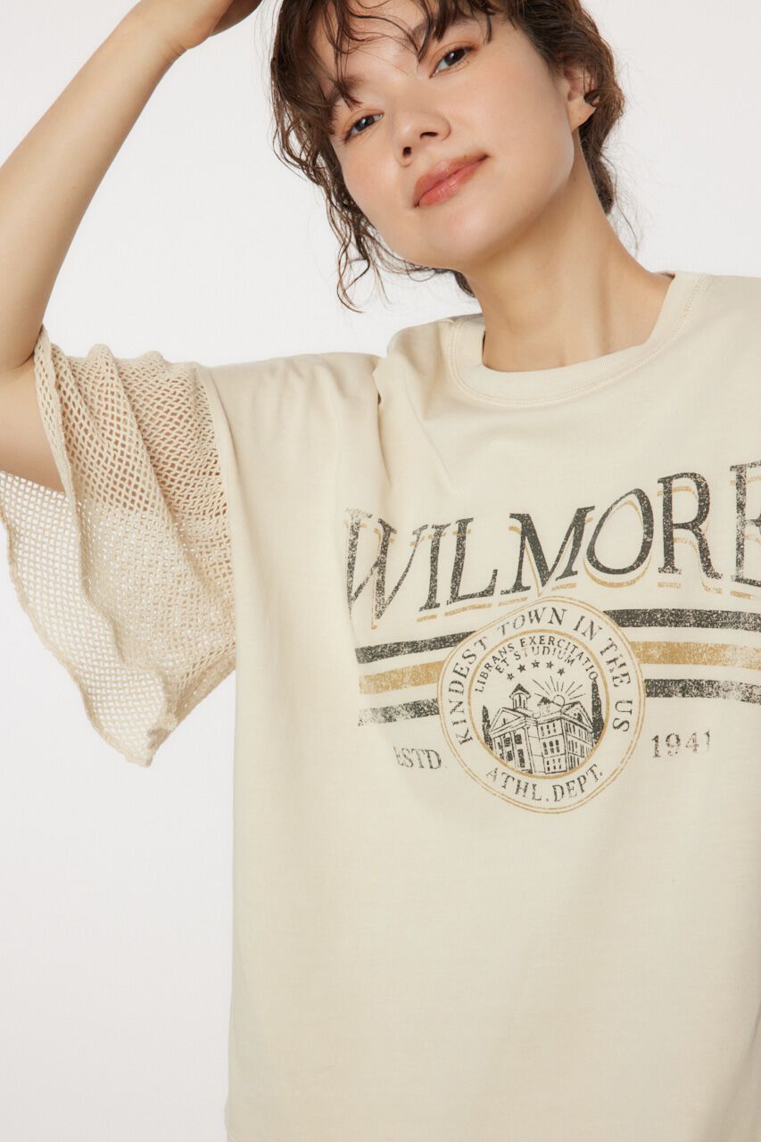 RODEO CROWNS「フリルメッシュスリーブトップス」|Tシャツ・カットソー|