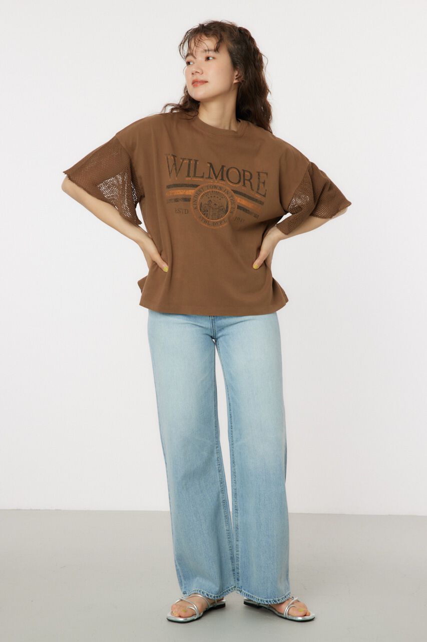 RODEO CROWNS「フリルメッシュスリーブトップス」|Tシャツ・カットソー|