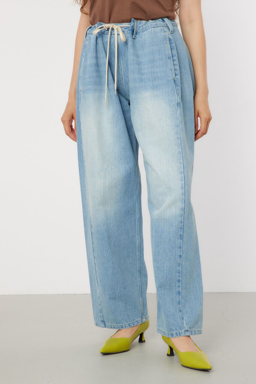 RODEO CROWNS「SQUEEZE DENIM WIDE PT」|デニム|BLU