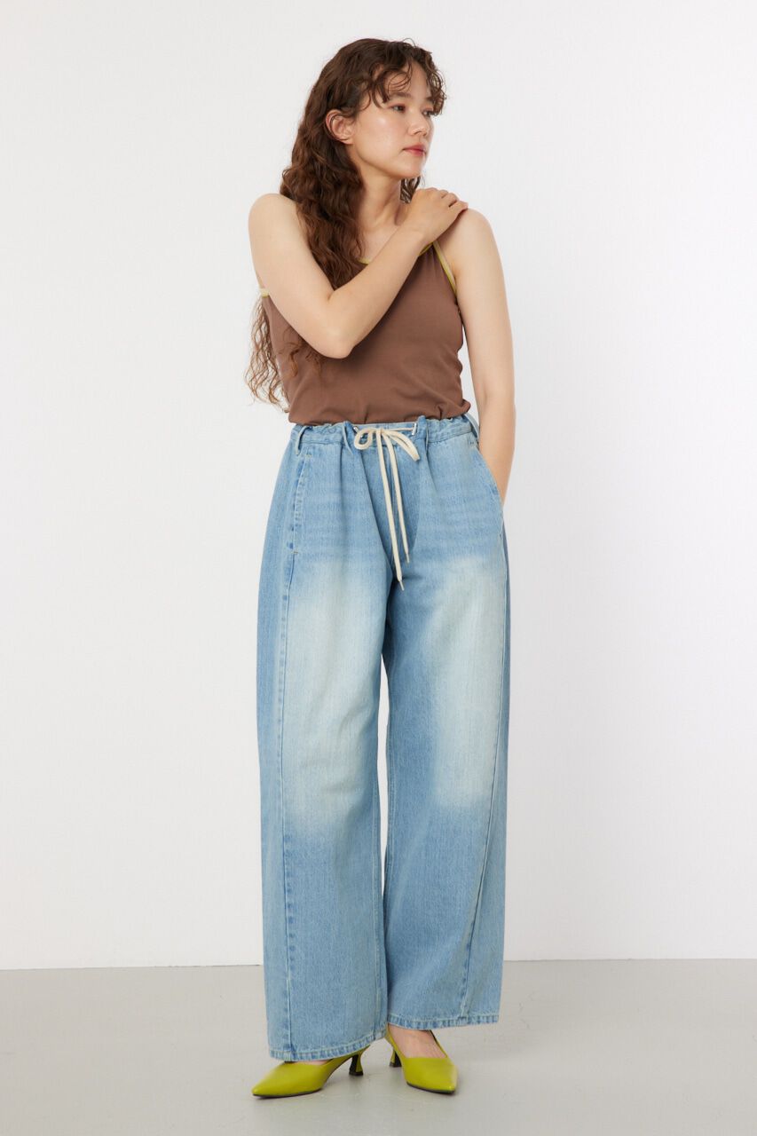 RODEO CROWNS「SQUEEZE DENIM WIDE PT」|デニム|