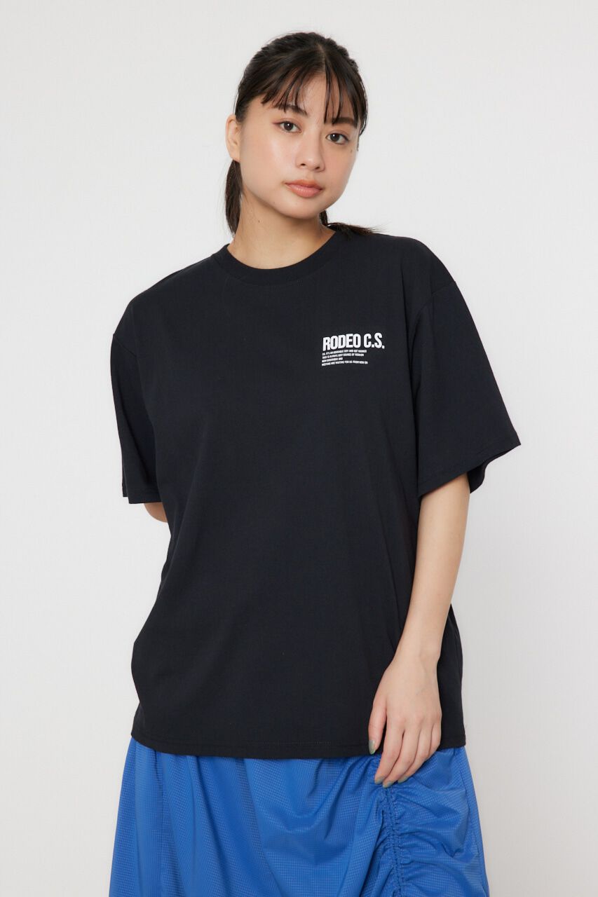 RODEO CROWNS「RC BASEバンダナプリントTシャツ」|Tシャツ・カットソー|BLK