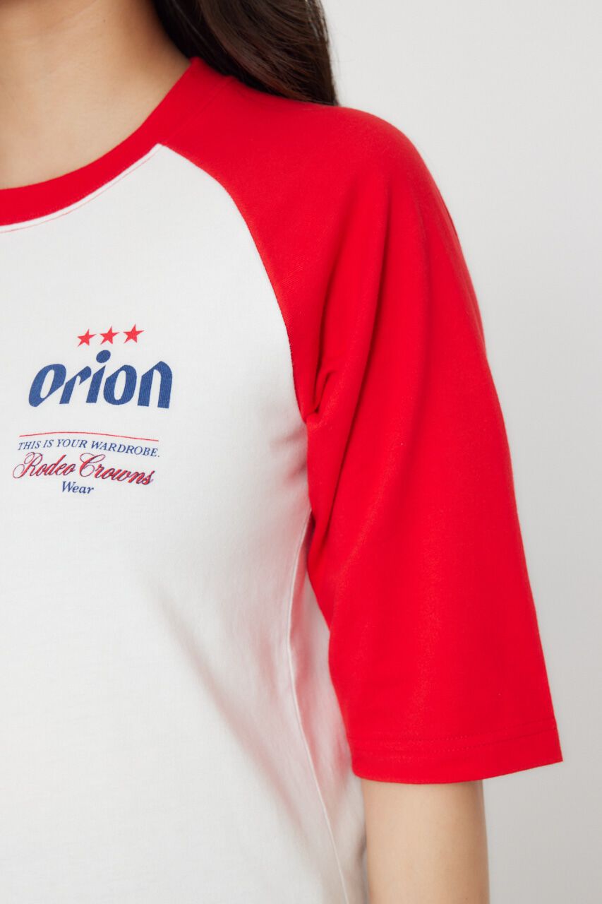 RODEO CROWNS「Orion BeerxRCSラグラン5分トップス」|Tシャツ・カットソー|