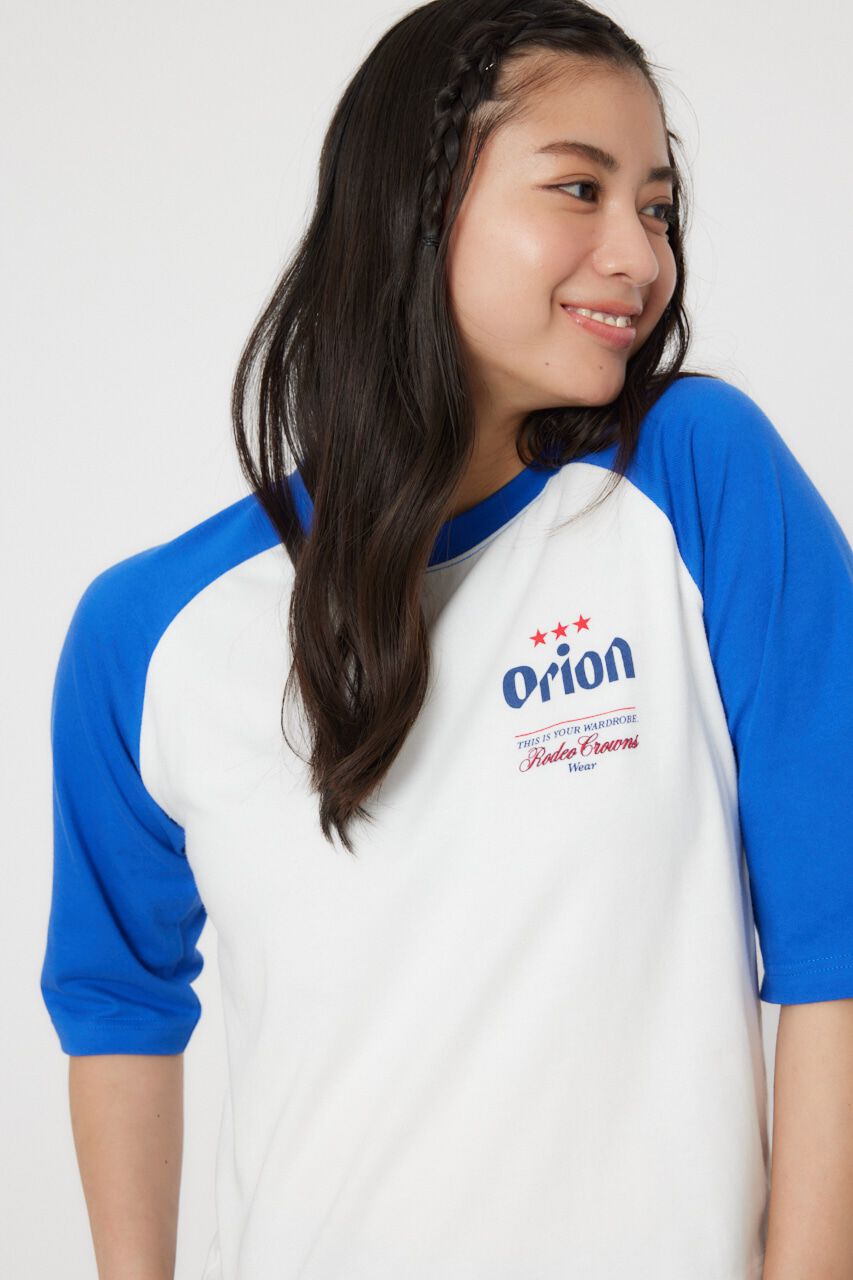 RODEO CROWNS「Orion BeerxRCSラグラン5分トップス」|Tシャツ・カットソー|