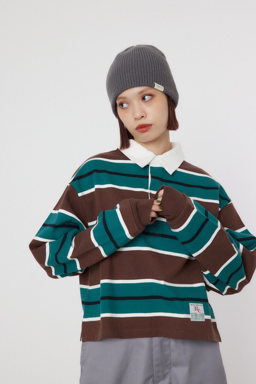 RODEO CROWNS「GOOD OLD ルーズラガーシャツ」|Tシャツ・カットソー|柄BRN5