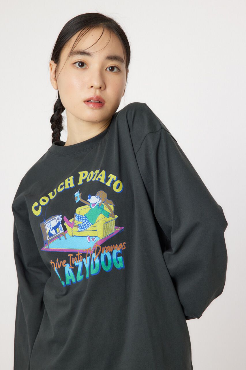 RODEO CROWNS「COUCH POTATO ロングスリーブTシャツ」|Tシャツ・カットソー|C.GRY