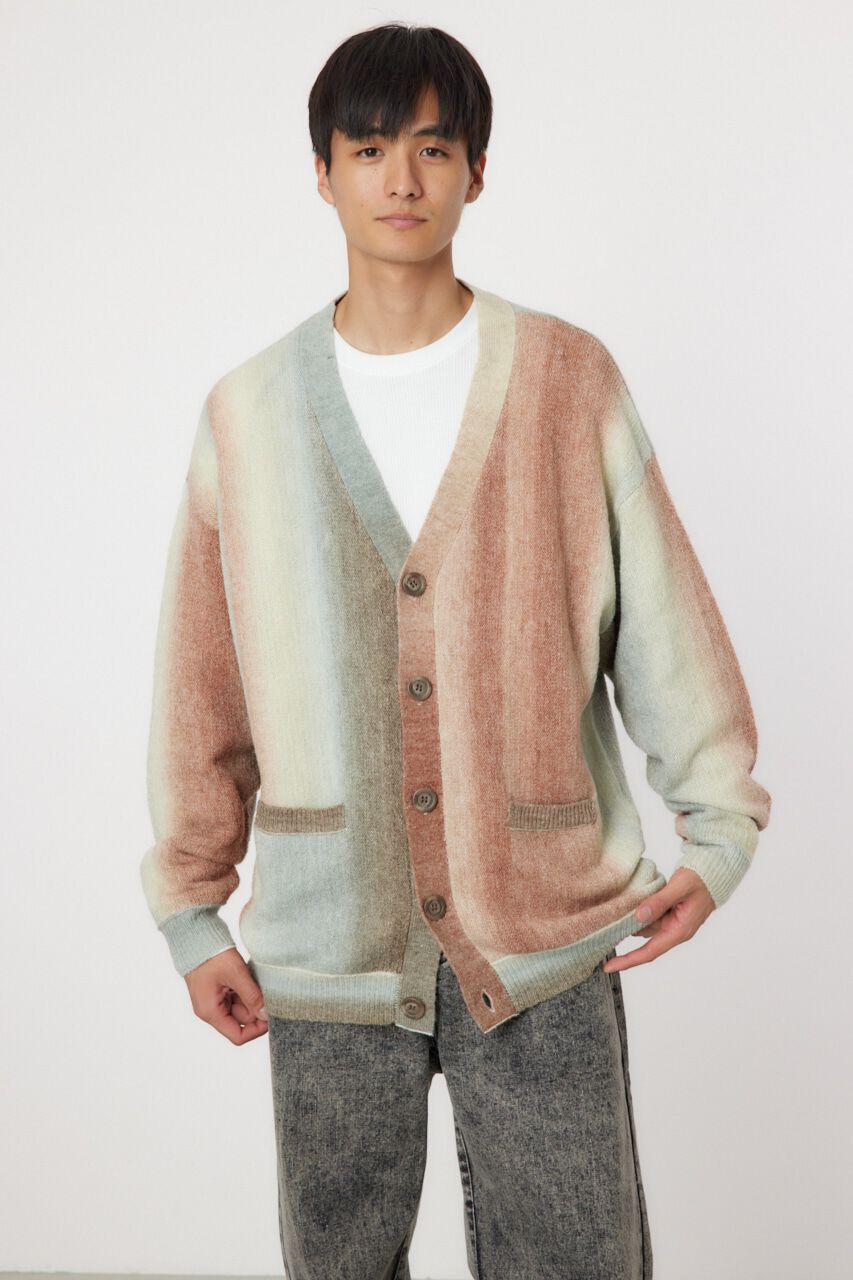 RODEO CROWNS「グラデーションシャギーニットカーデ」|カーディガン|BRN