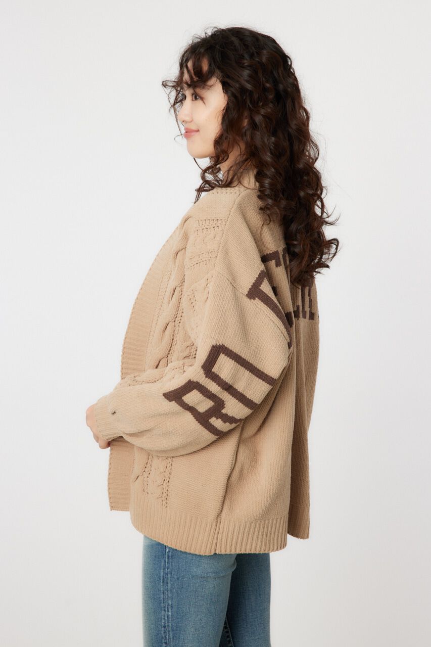 RODEO CROWNS「ロゴモールニットトッパー」|カーディガン|