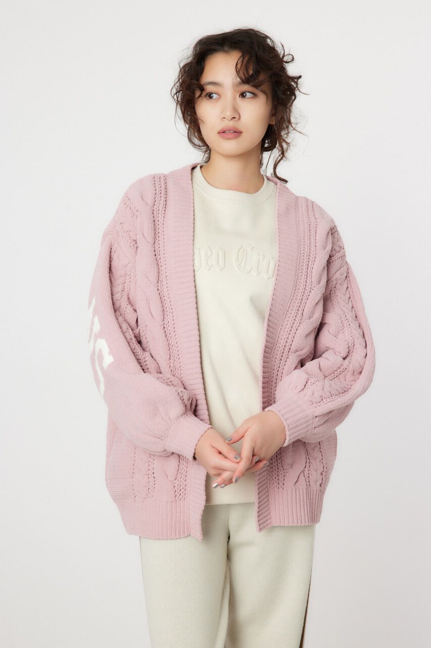 RODEO CROWNS「ロゴモールニットトッパー」|カーディガン|