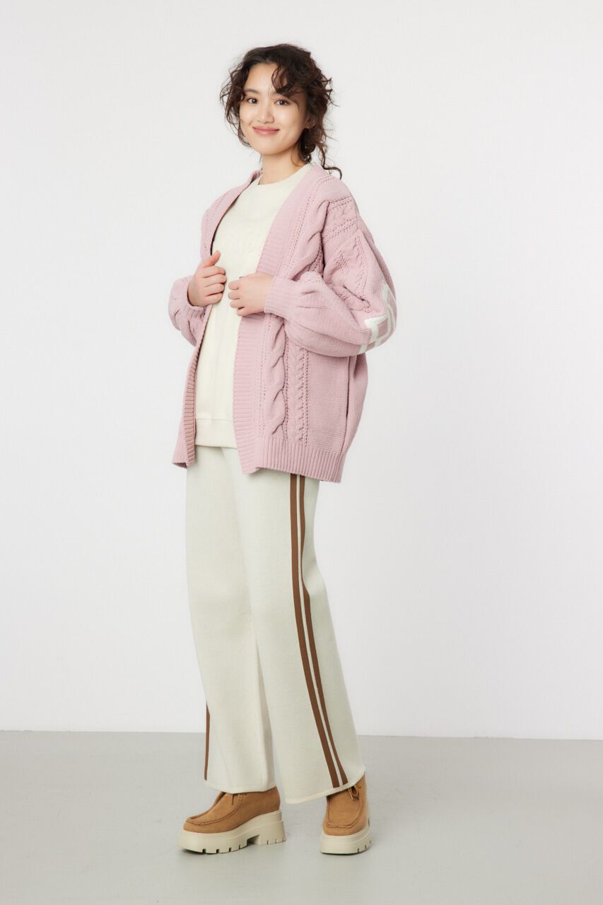 RODEO CROWNS「ロゴモールニットトッパー」|カーディガン|