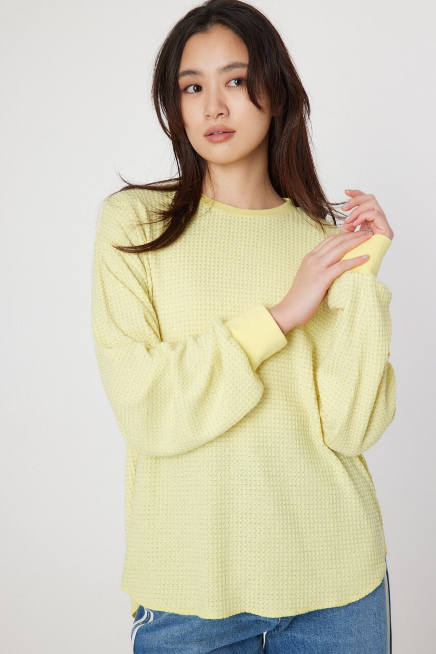 RODEO CROWNS「ラメワッフルトップス」|Tシャツ・カットソー|