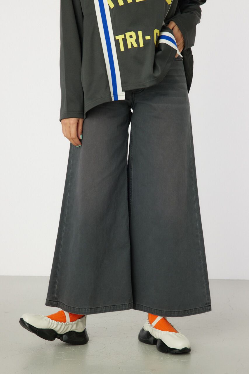 RODEO CROWNS「WASH COLOR バギーパンツ」|その他|BLK