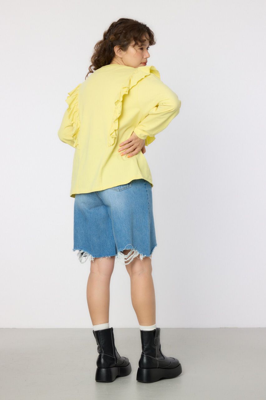 RODEO CROWNS「HERCHEYフリル ロングスリーブTシャツ」|Tシャツ・カットソー|