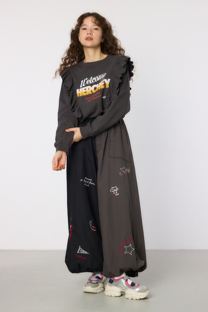 RODEO CROWNS「HERCHEYフリル ロングスリーブTシャツ」|Tシャツ・カットソー|