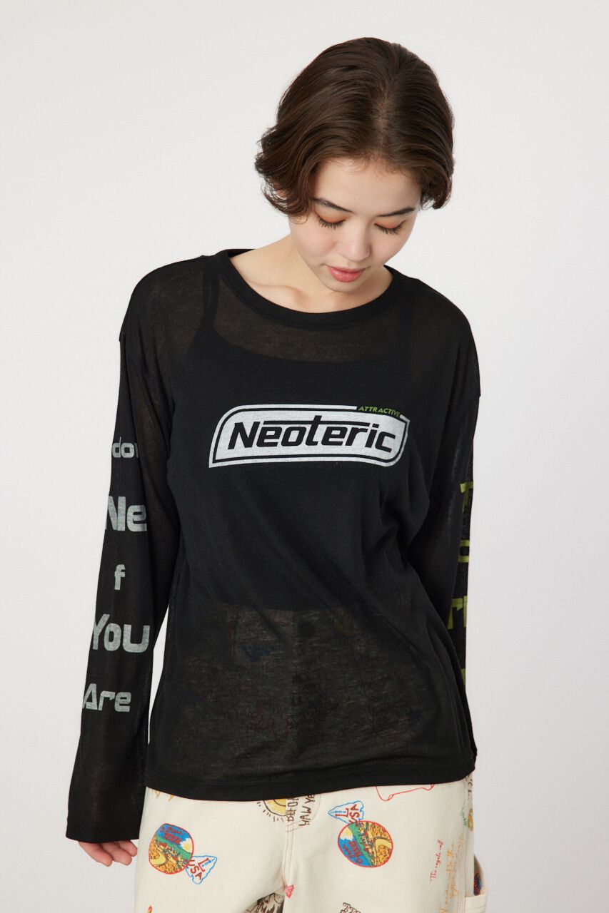 RODEO CROWNS「NeotericシアーロングスリーブTシャツ」|Tシャツ・カットソー|BLK
