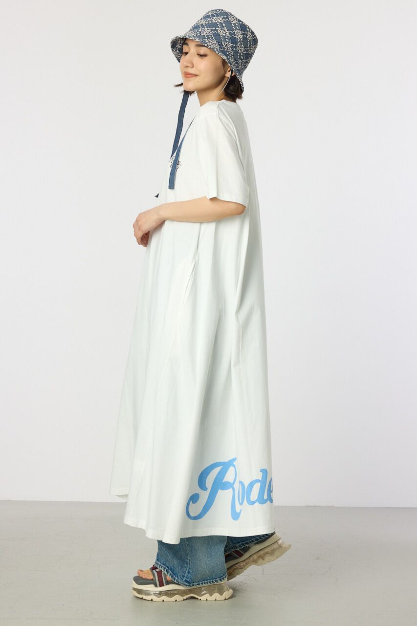 RODEO CROWNS「Vネックスクリプトロゴマキシワンピース」|ワンピース|