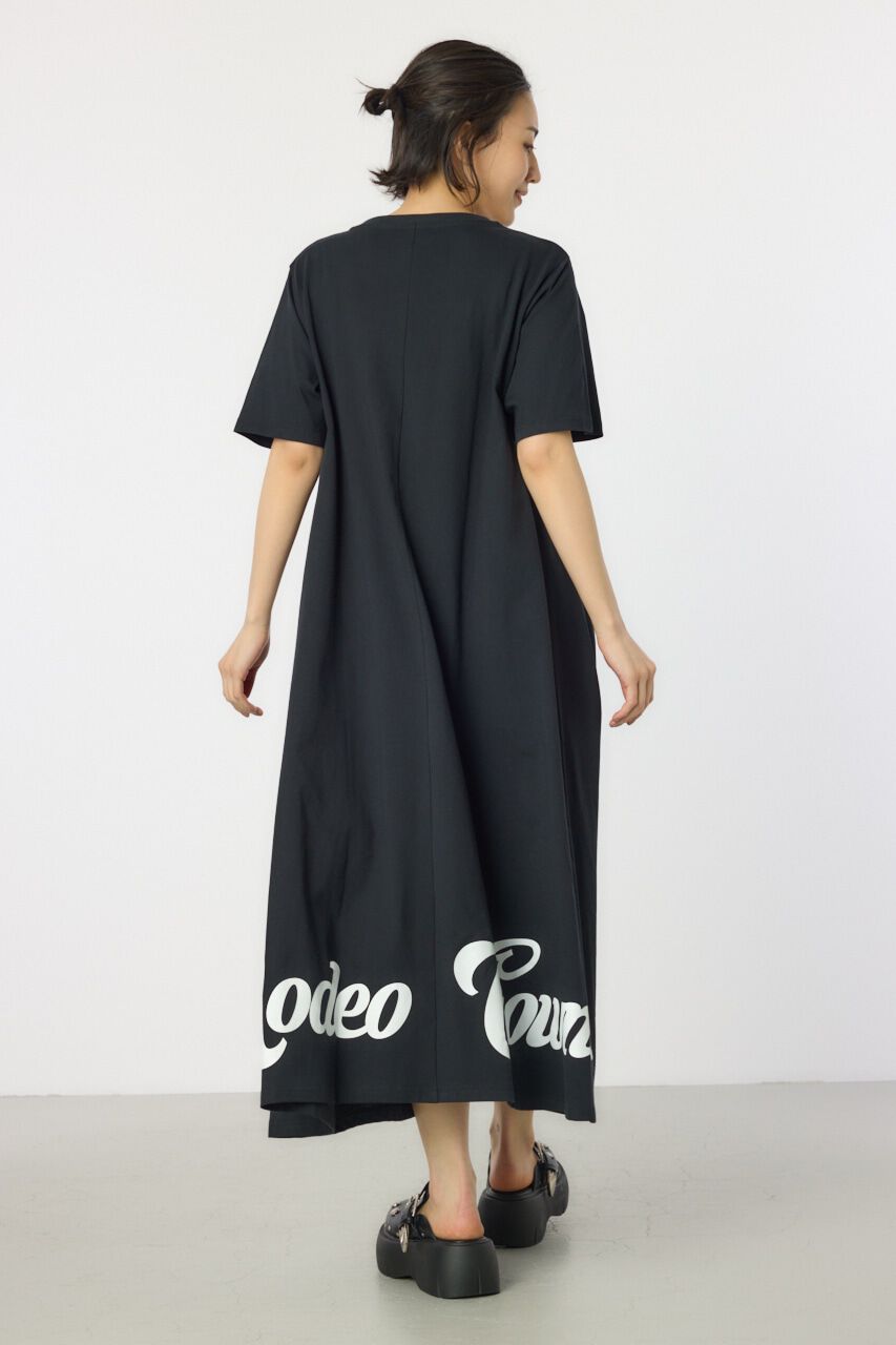 RODEO CROWNS「Vネックスクリプトロゴマキシワンピース」|ワンピース|