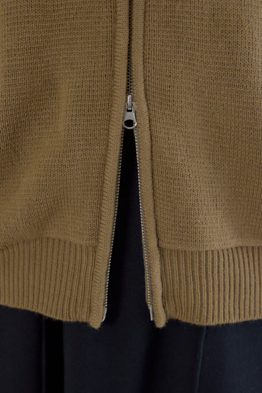 RODEO CROWNS「ロゴケーブルニットジップフーディー」|パーカー|