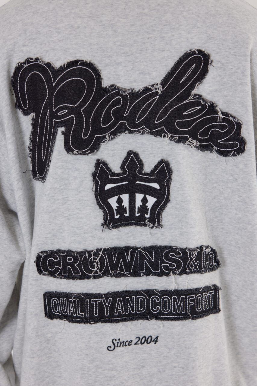 RODEO CROWNS「メンズロゴデニムパッチフーディー」|パーカー|