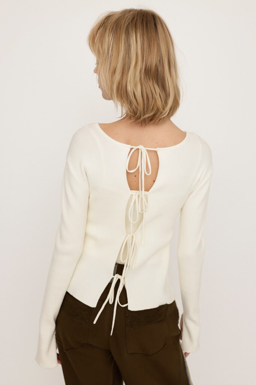 SLY「MANYWAY RIBBON KNIT トップス」|ニット・セーター|