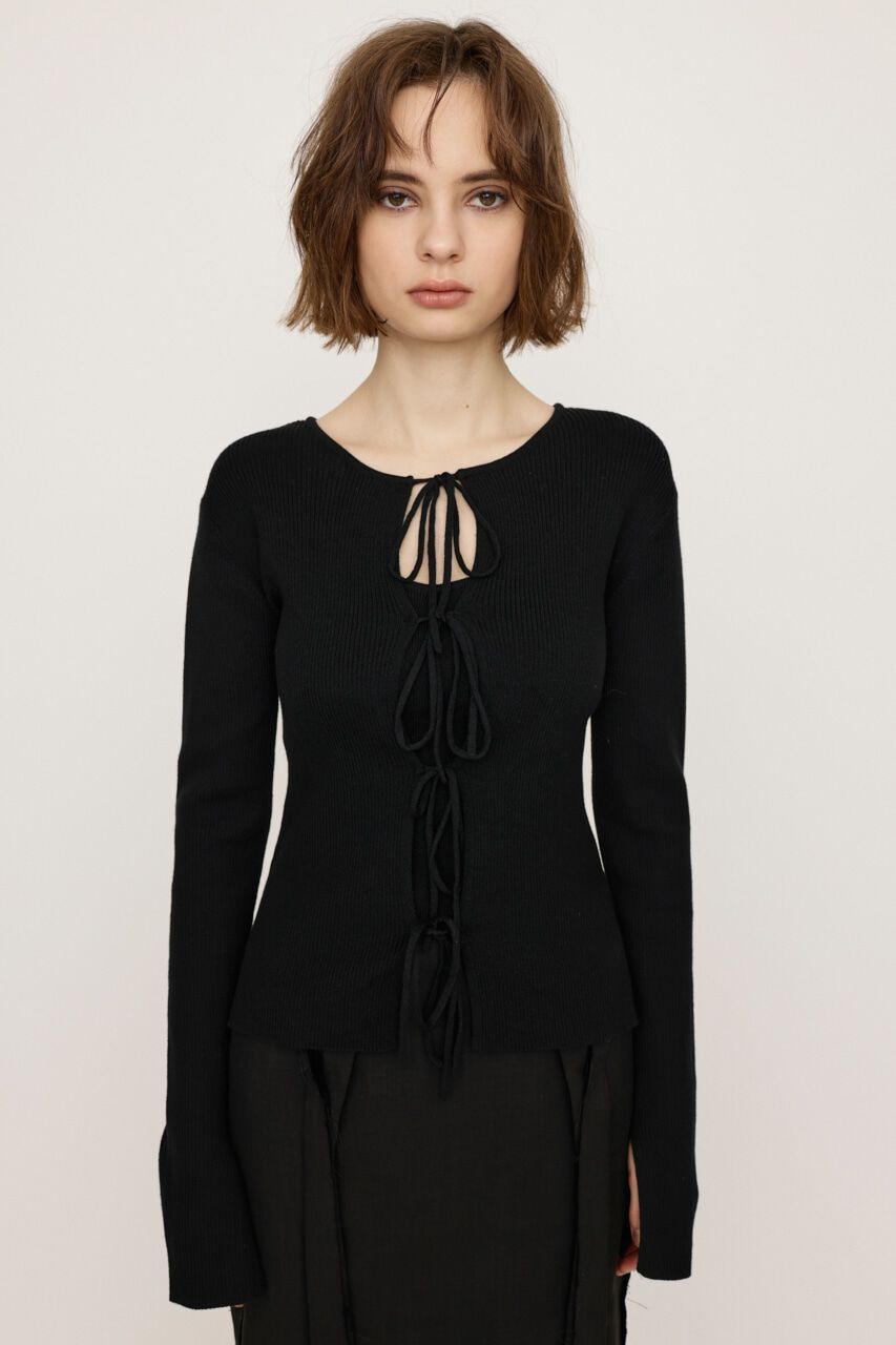 SLY「MANYWAY RIBBON KNIT トップス」|ニット・セーター|