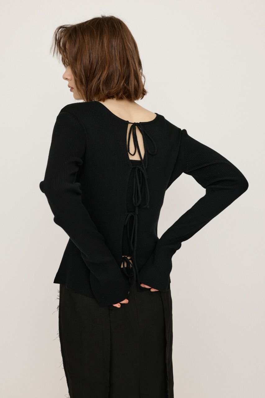 SLY「MANYWAY RIBBON KNIT トップス」|ニット・セーター|