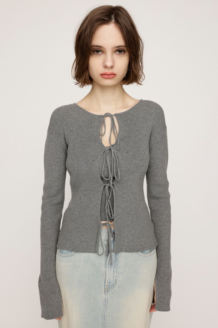 SLY「MANYWAY RIBBON KNIT トップス」|ニット・セーター|