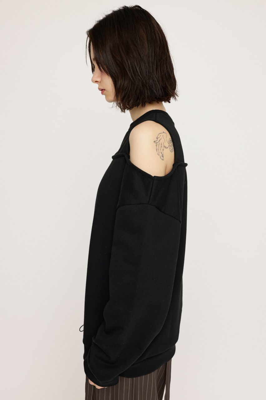 SLY「OPEN SHOULDER SW トップス」|パーカー|