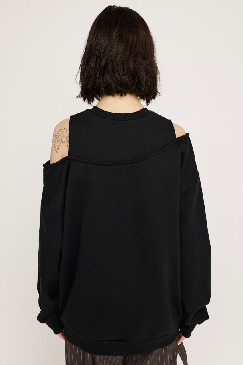SLY「OPEN SHOULDER SW トップス」|パーカー|