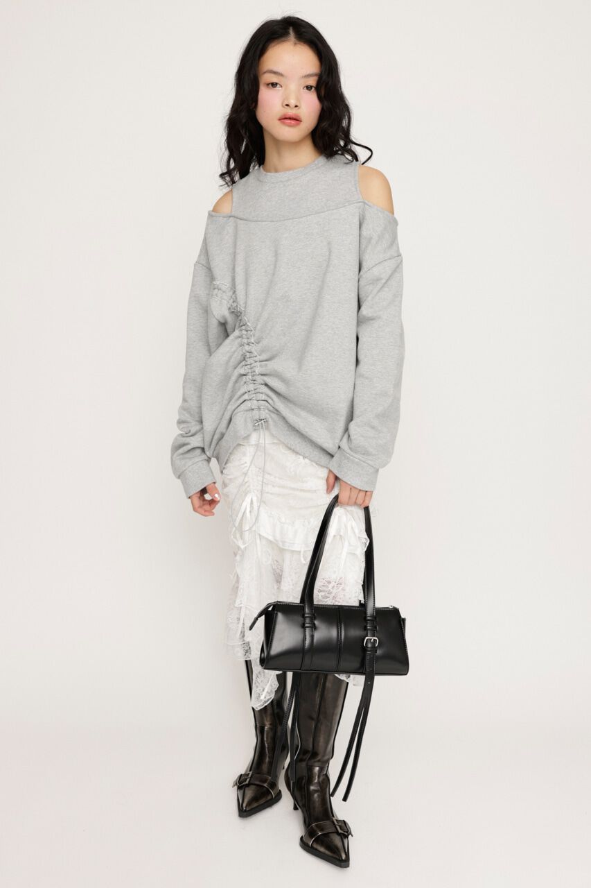 SLY「OPEN SHOULDER SW トップス」|パーカー|