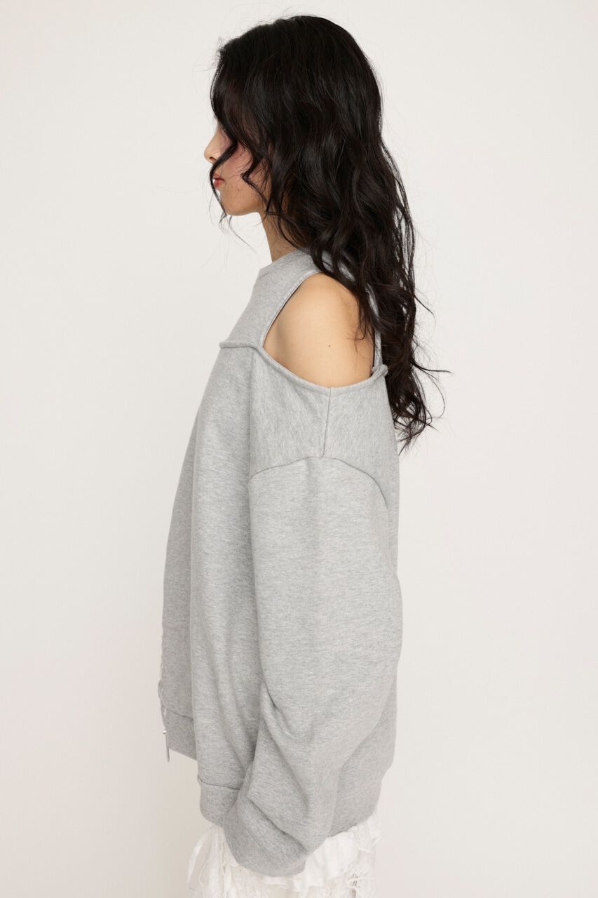 SLY「OPEN SHOULDER SW トップス」|パーカー|
