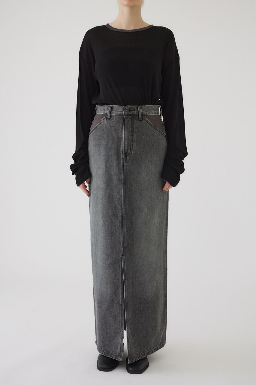 RIM.ARK 「Front slit denim SK」|スカート|