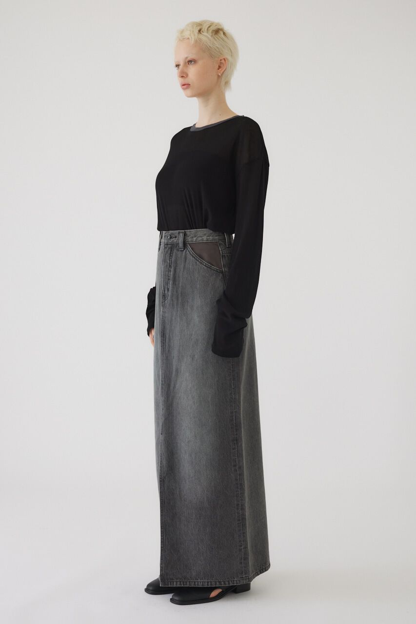 RIM.ARK 「Front slit denim SK」|スカート|