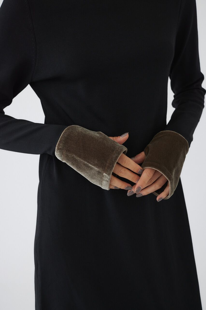 RIM.ARK 「Velour cuffs knit dress」|ワンピース|