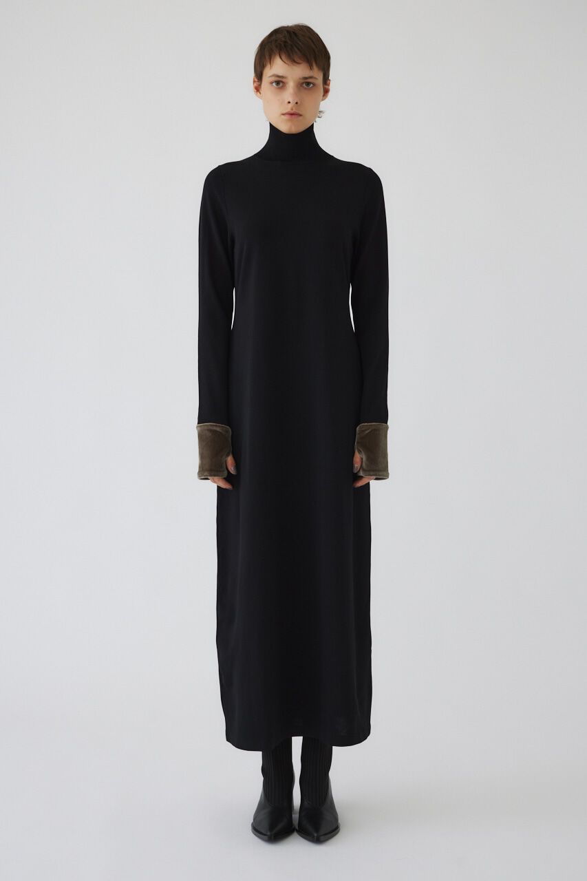 RIM.ARK 「Velour cuffs knit dress」|ワンピース|