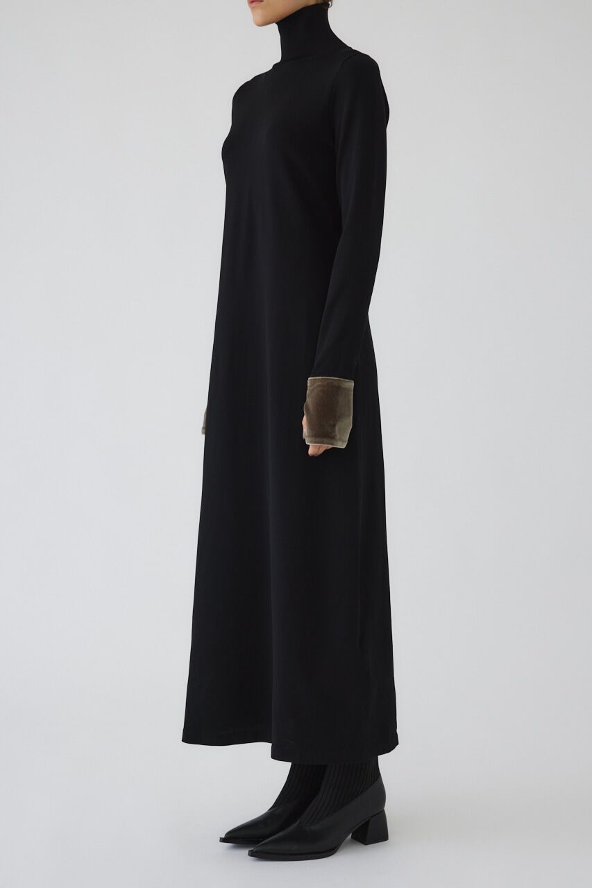 RIM.ARK 「Velour cuffs knit dress」|ワンピース|