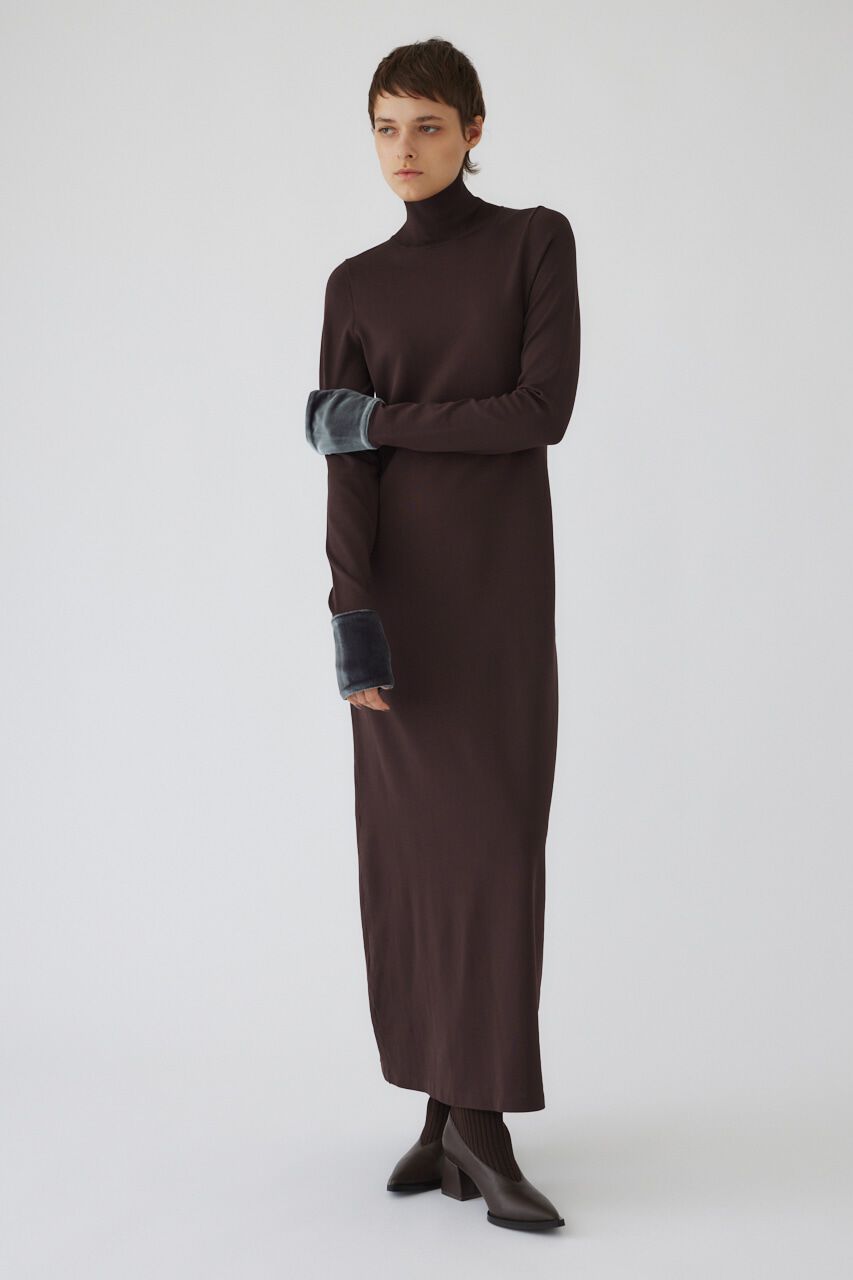 RIM.ARK 「Velour cuffs knit dress」|ワンピース|