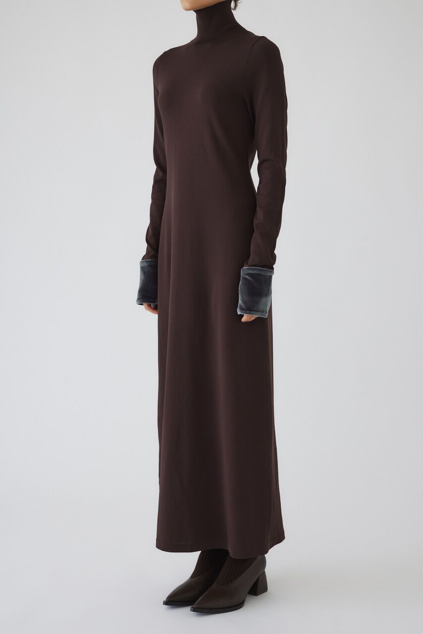 RIM.ARK 「Velour cuffs knit dress」|ワンピース|