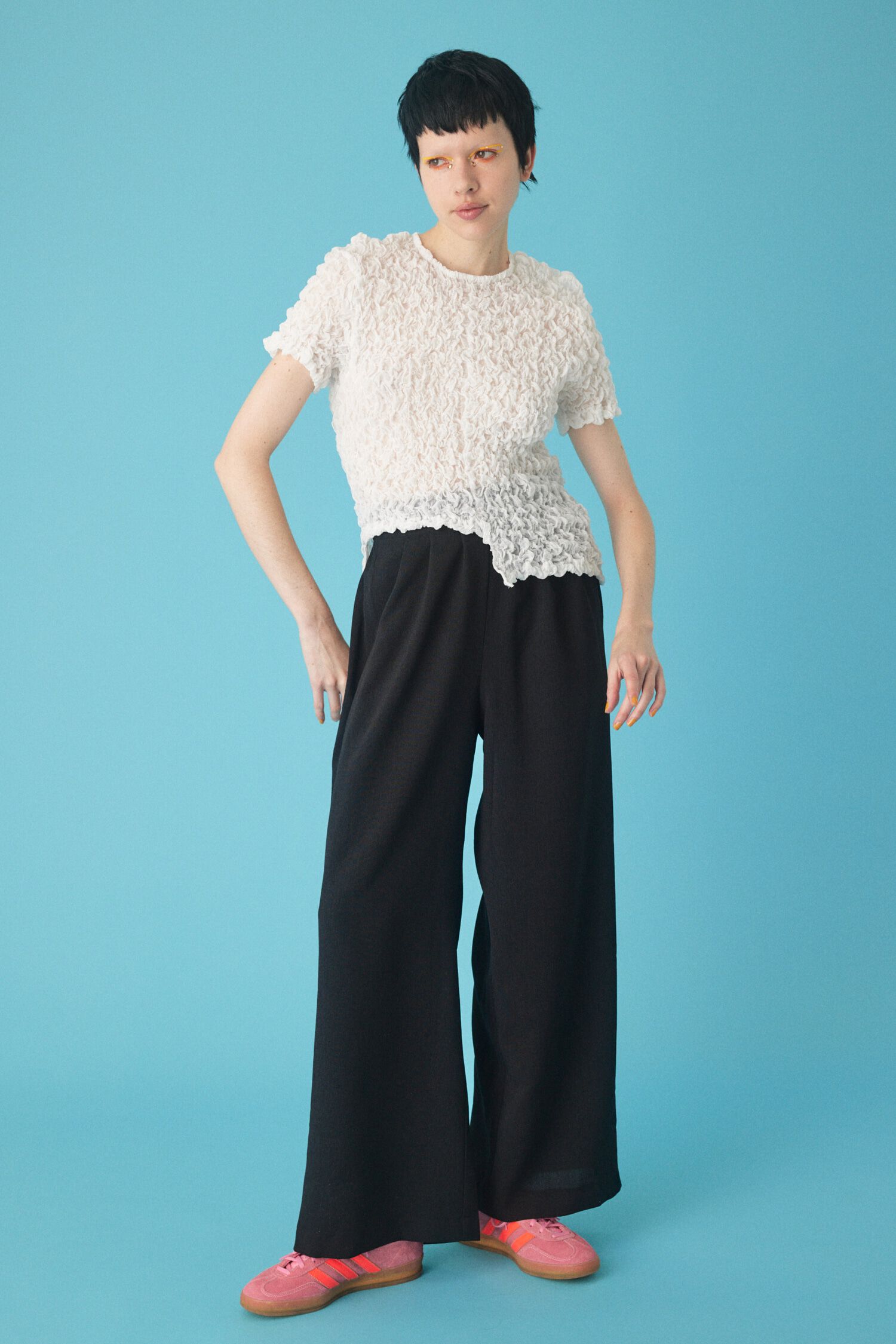 HeRIN.CYE「Square shirring tops」|シャツ・ブラウス|