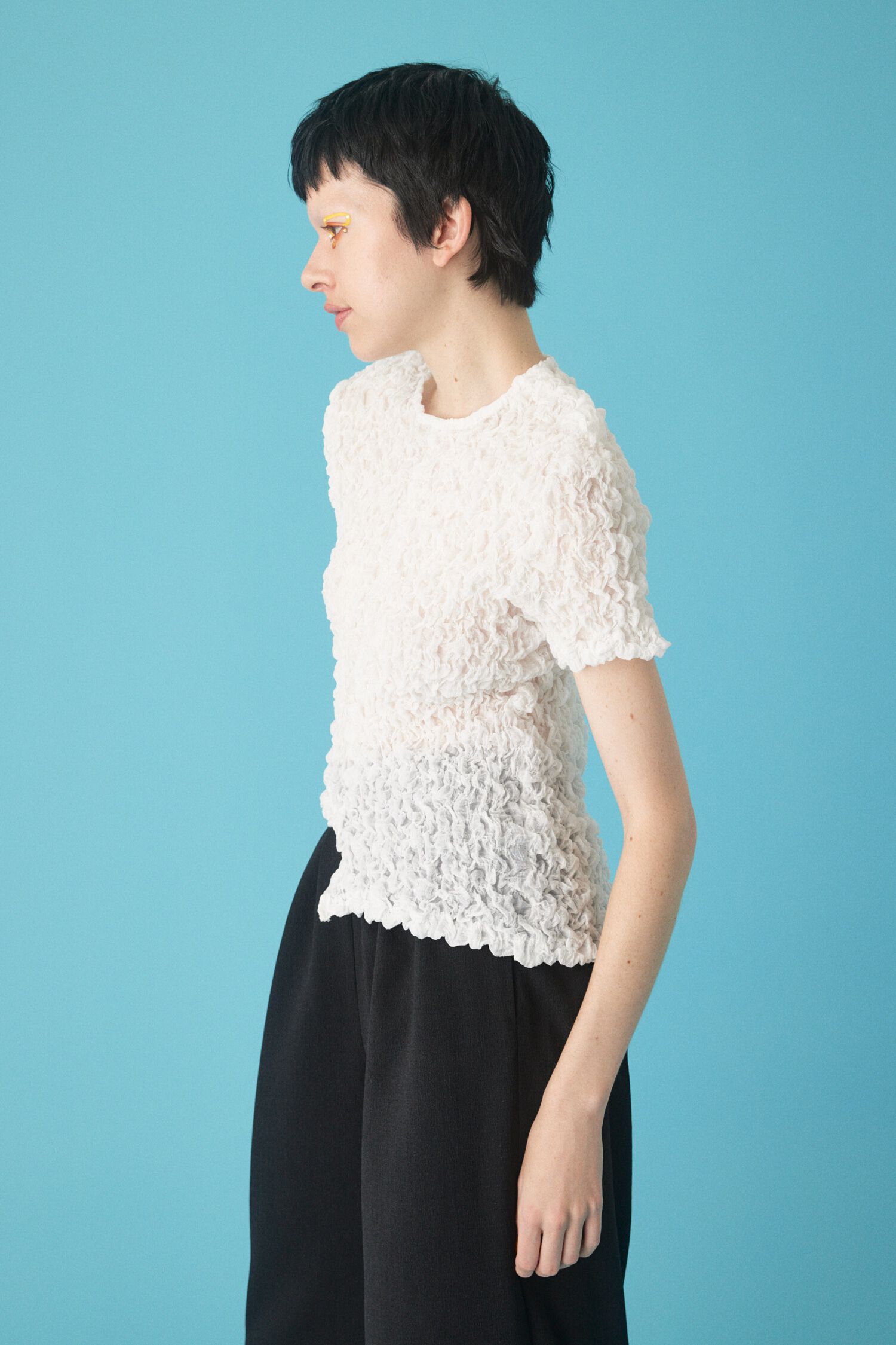 HeRIN.CYE「Square shirring tops」|シャツ・ブラウス|