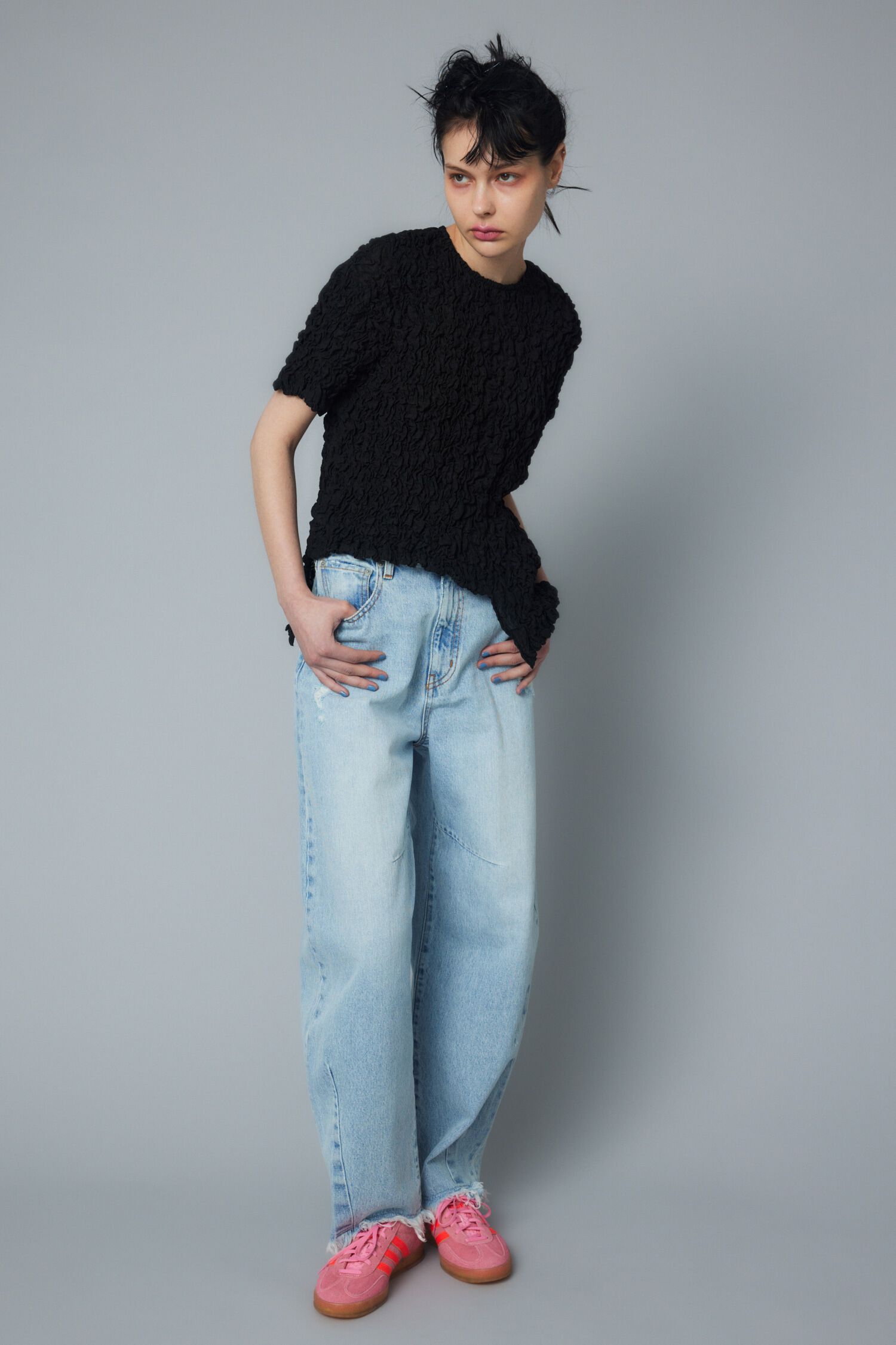 HeRIN.CYE「Square shirring tops」|シャツ・ブラウス|