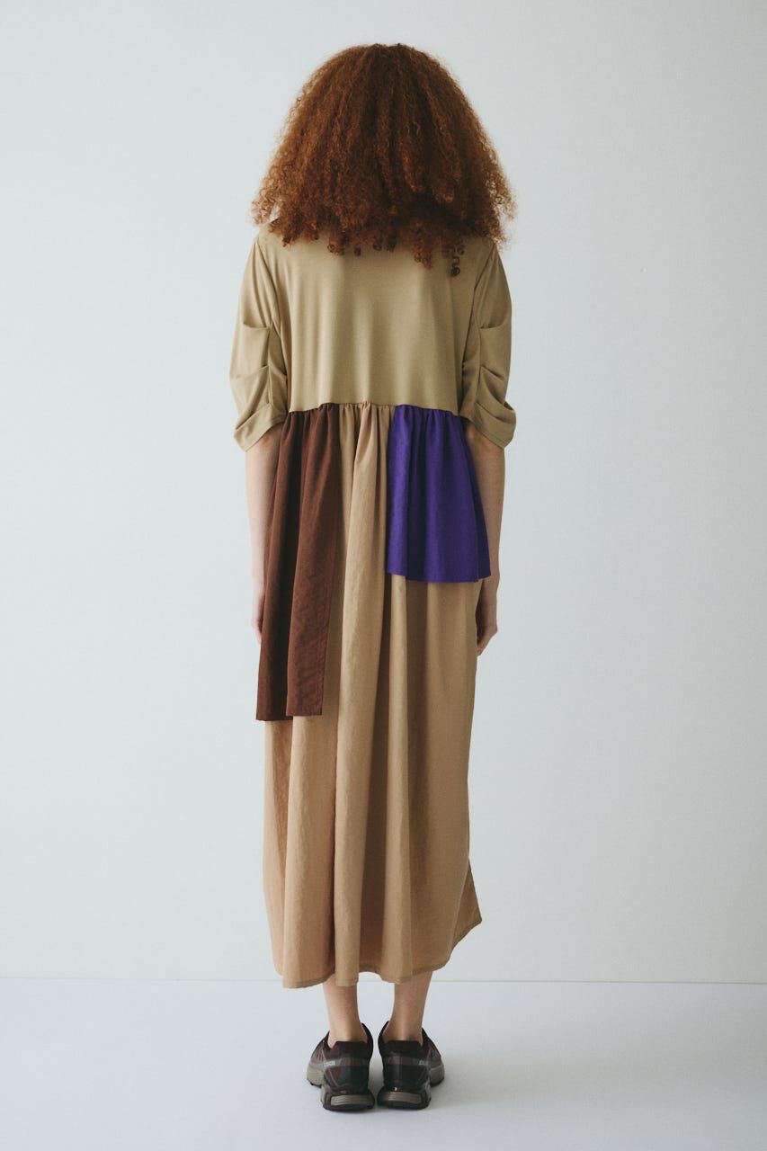 HeRIN.CYE「Tuck sleeve docking dress」|ワンピース|