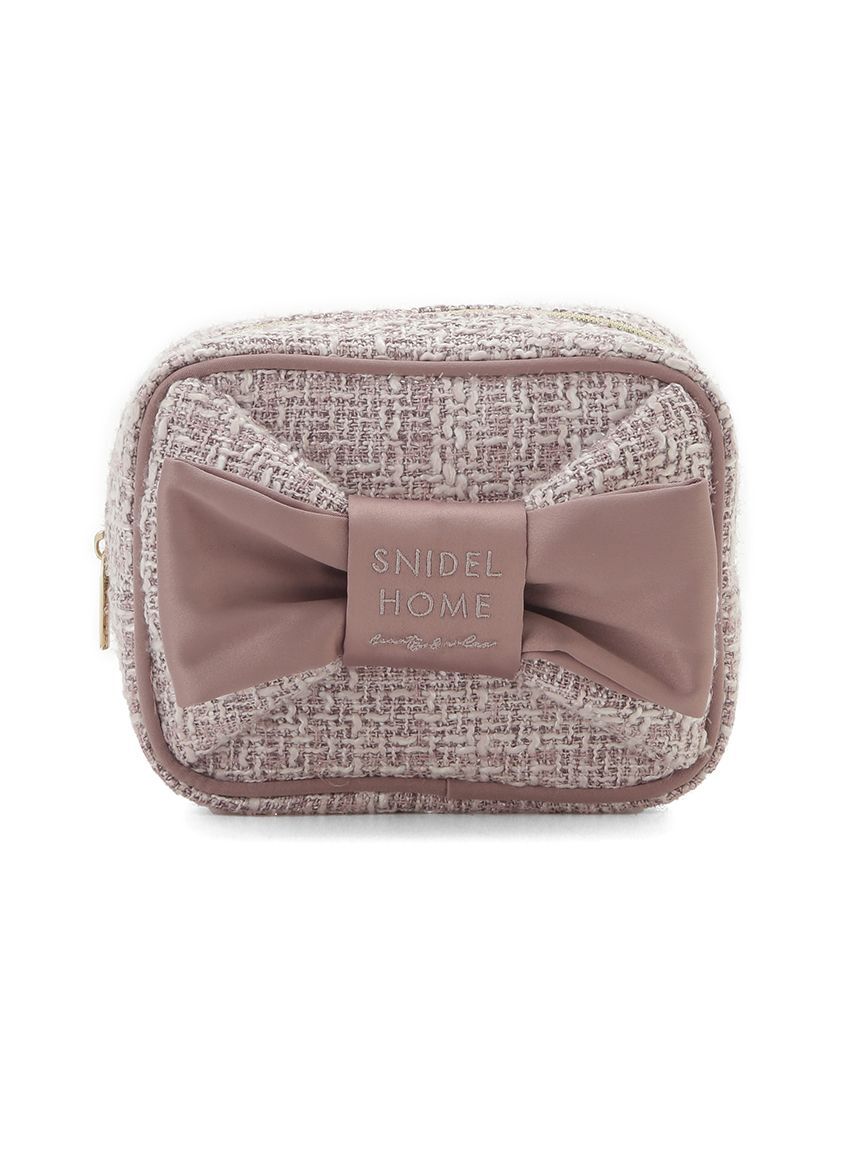 SNIDEL HOME「ツイードリボンポーチ」|ポーチ|