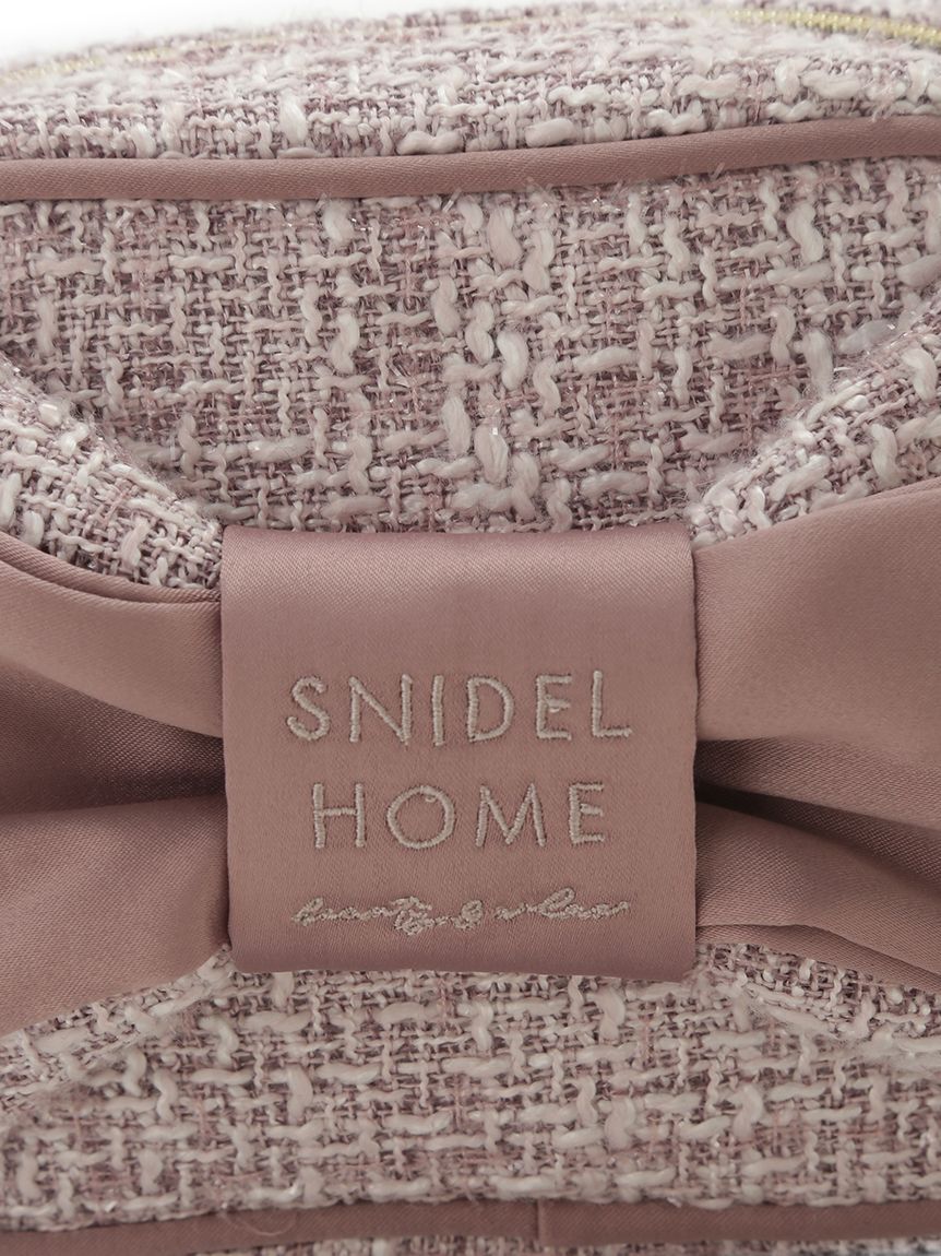 SNIDEL HOME「ツイードリボンポーチ」|ポーチ|