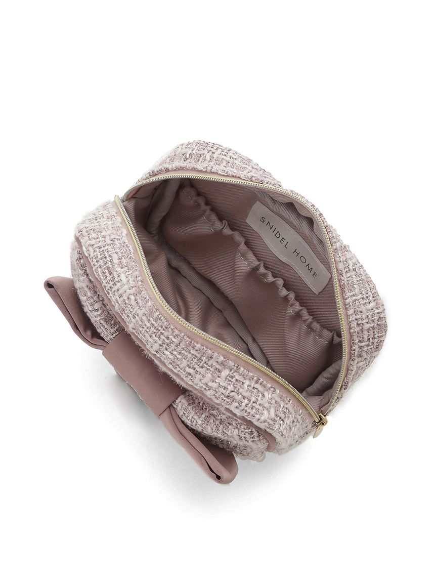SNIDEL HOME「ツイードリボンポーチ」|ポーチ|